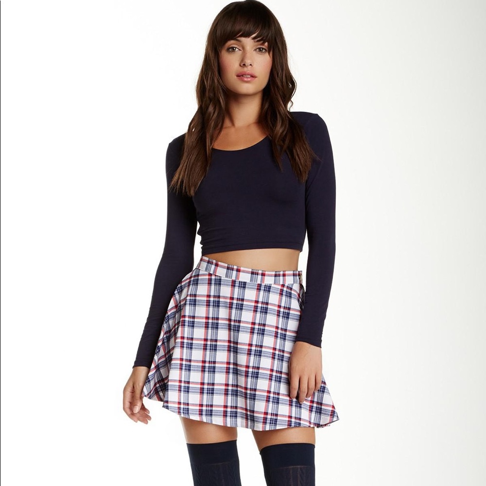 American Apparel Plaid Circle Skirt